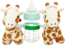 Load image into Gallery viewer, Giraffe Bottle Buddies Starter Set on bottle